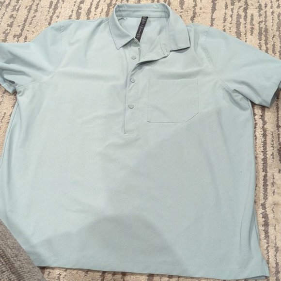 Lululemon WovenAir Popover Shirt Silver Blue - Picture 9 of 11